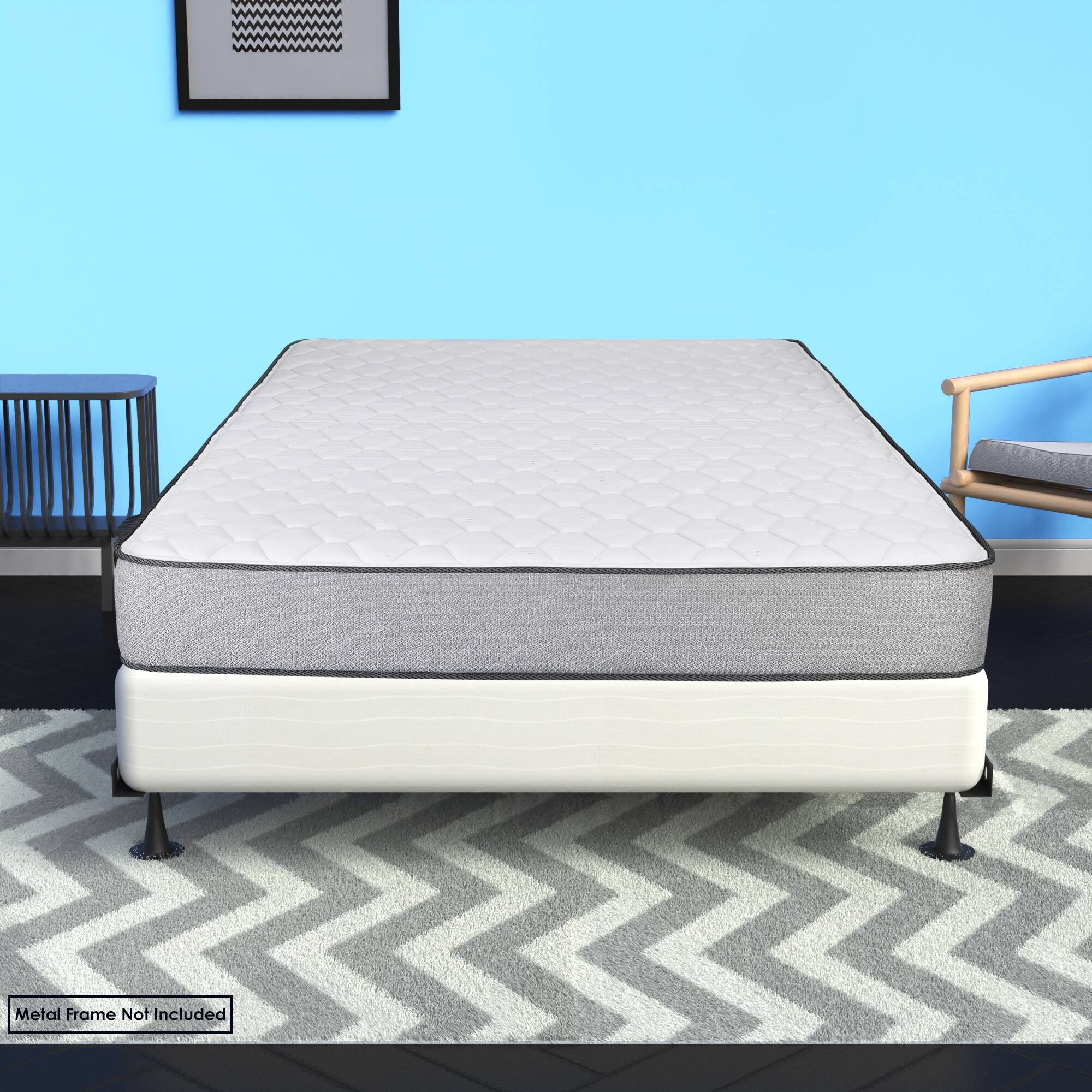 4.5Inch & 8Inch Sturdy Wood Box Spring for Mattress Support